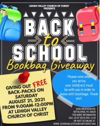 Drive-Thru Backpack Giveaway