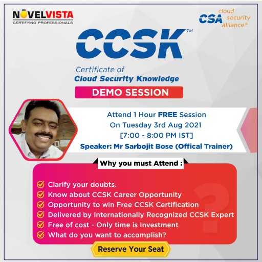 CCSK (Certificate of Cloud Security Knowledge) Training & Certification-Cloud Security Live Demo Session., Pune, Maharashtra, India