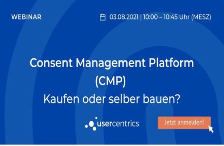 Consent Management Platform (CMP) - Build or Buy?, Virtual Event, Germany