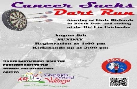 Cancer Sucks Dart Run, North Pole, Alaska, United States