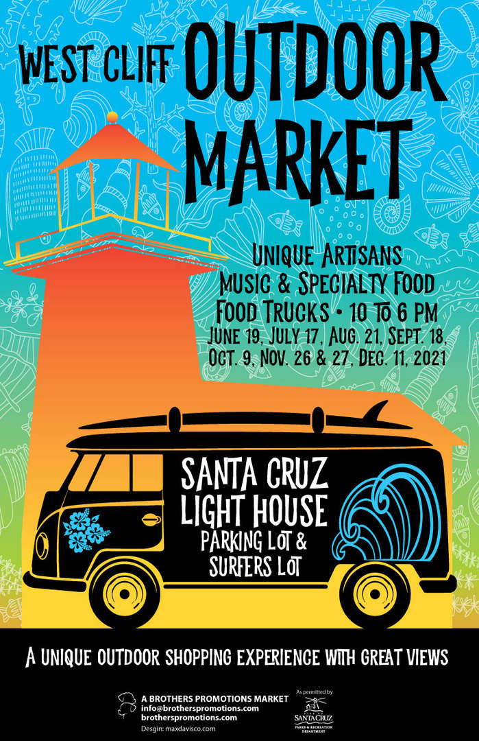 West Cliff Outdoor Market 2021, Santa Cruz, California, United States