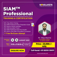 Register for SIAM Professional Training & Certification Course  Program.