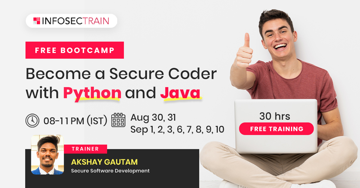 30hrs Free Bootcamp Secure Coder with Python and Java, Central Delhi, Delhi, India