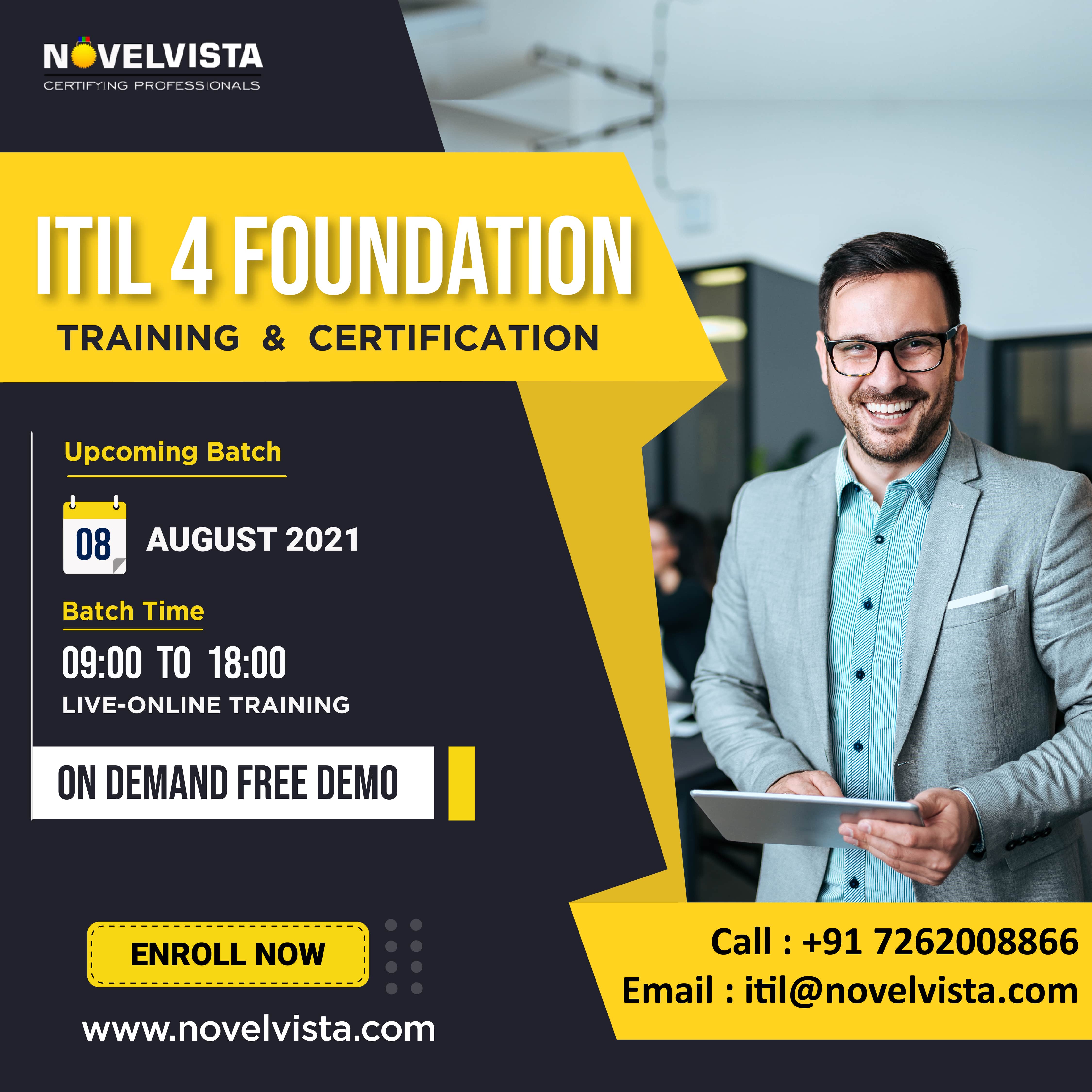 Register Now For Our Best ITIL 4 Foundation Certification Training Program., Chennai, Tamil Nadu, India