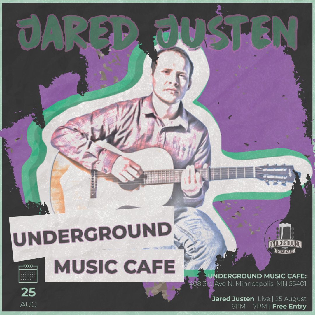 Jared Justen at Underground Music Cafe, Minneapolis, Minnesota, United States