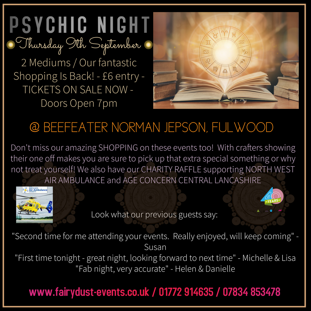 Psychic Night @ Norman Jepson, Fulwood, England, United Kingdom