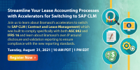 Streamline Your Lease Accounting Processes with Accelerators for Switching to SAP CLM