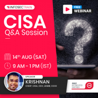 LIVE EVENT CISA Q&A Session with Krishnan