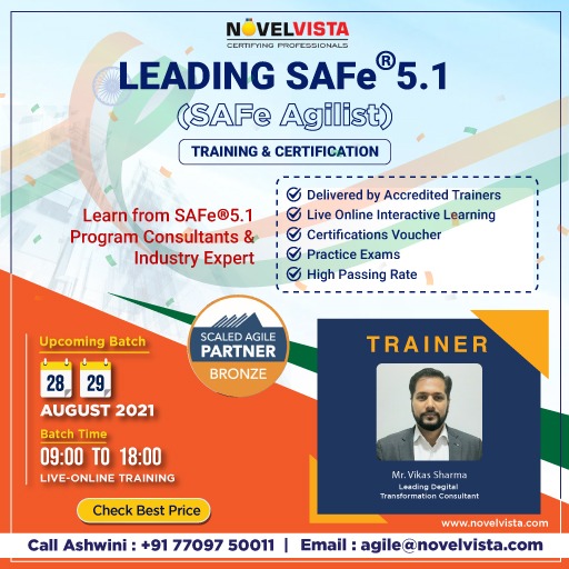 Register Now For Leading SAFe® 5.1 (SAFe Agilist) Training & Certification Program., Mumbai, Maharashtra, India