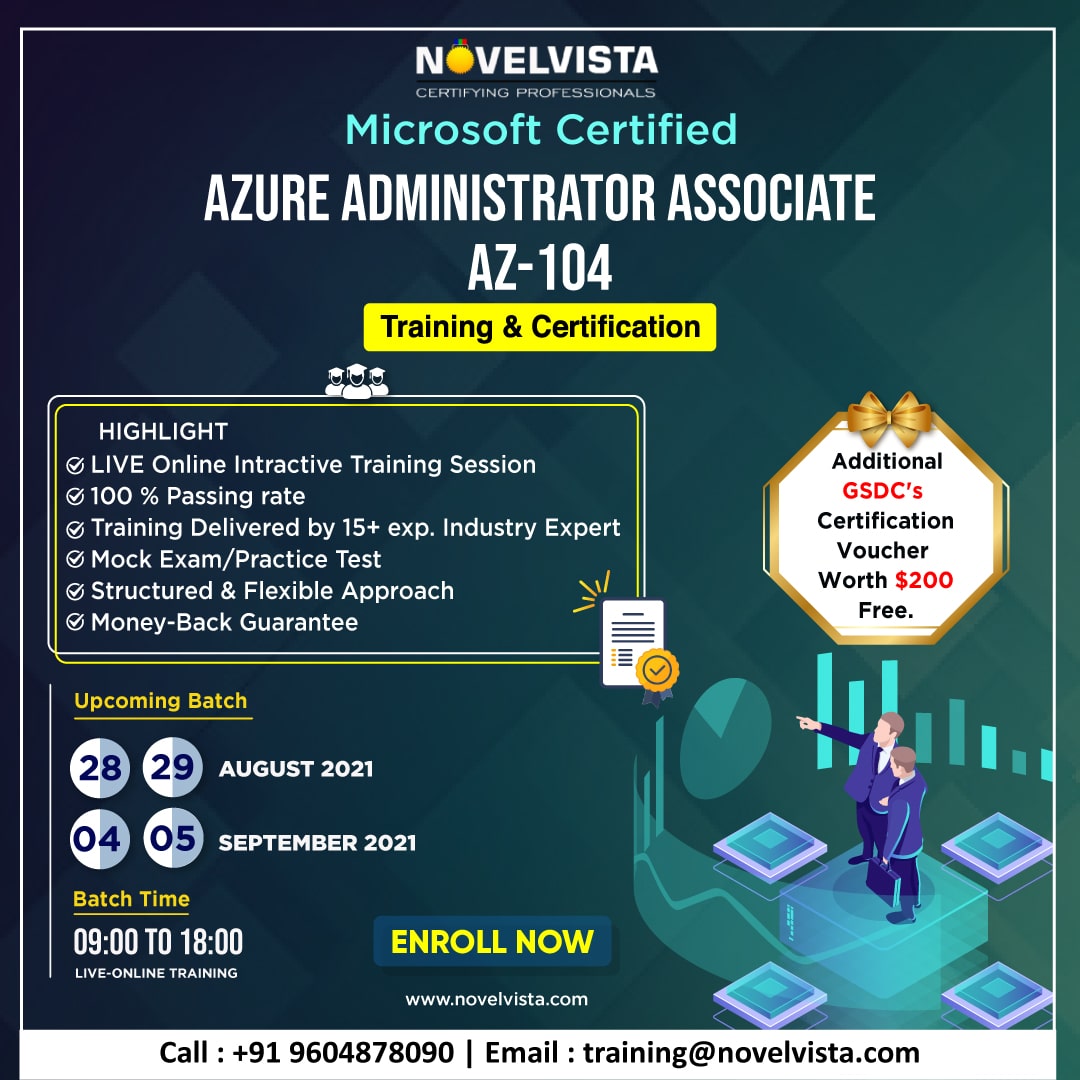 Register Now For Microsoft Azure Administrator AZ-104 Training & Certification Program., Mumbai, Maharashtra, India