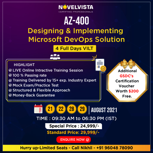 Register Now and Become Microsoft Certified DevOps Engineer Expert AZ- 400 Training and Certification Program., Bangalore, Karnataka, India