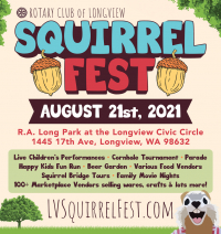 Squirrel Fest - Family Friendly Community Festival | R.A. Long Park - Longview, WA