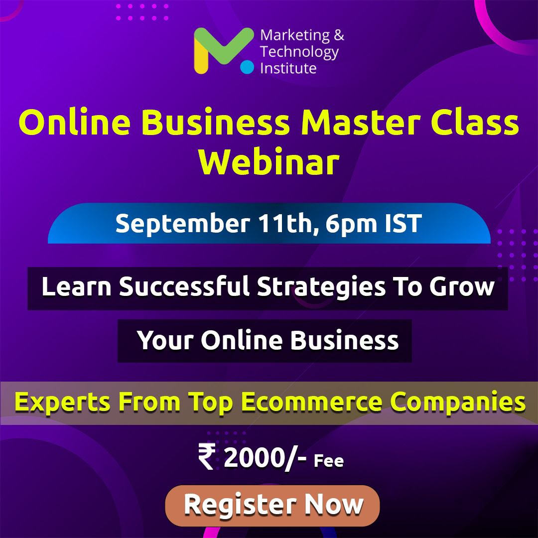 Online Business Masterclass Webinar, Online Event