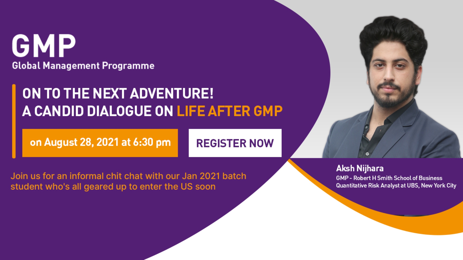 TO THE NEXT ADVENTURE!  A CANDID DIALOGUE ON  LIFE AFTER GMP, Online Event