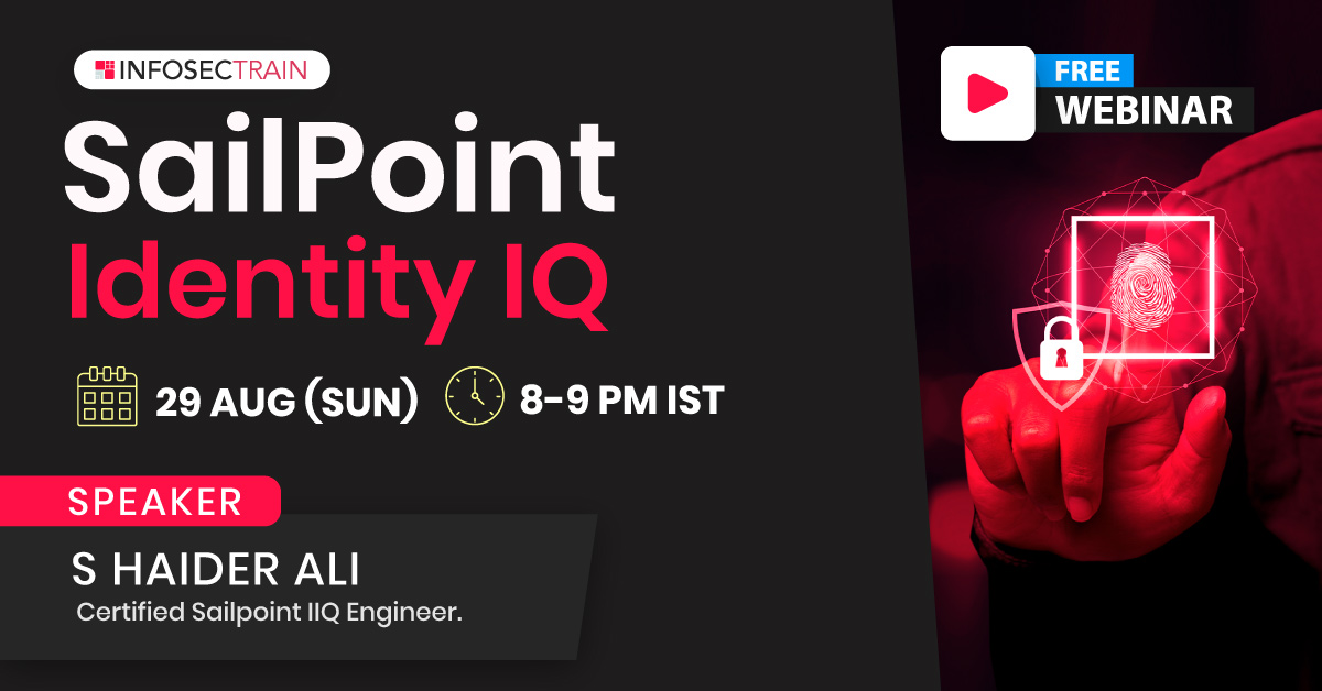 Free LIVE EVENT SailPoint Identity IQ Webinar, Online Event