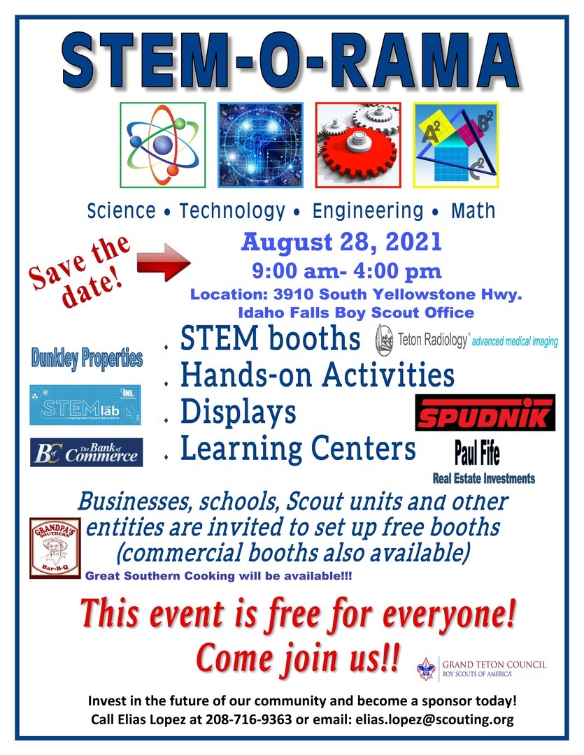 STEM-O-RAMA (Science Technology Engineering Mathematics fair) where you learn by doing and have fun!, Idaho Falls, Idaho, United States