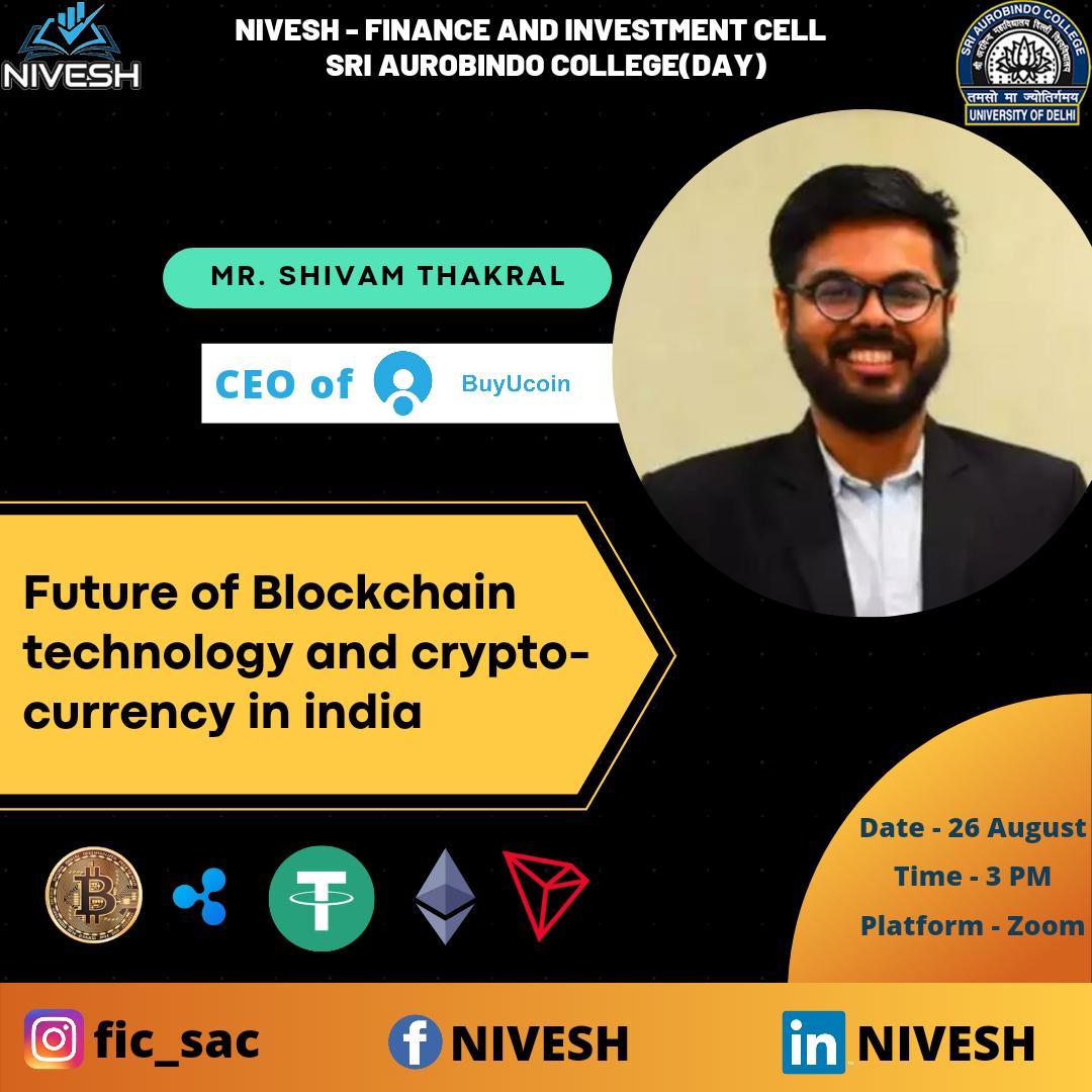 Future of Blockchain and cryptocurrency in India, Online Event