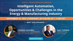 Energy and Manufacturing Webinar