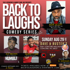 Back To Laughs Comedy Series | Charlotte/Concord, North Carolina
