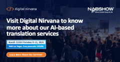 Interact with Digital Nirvana's AI-based media workflows at NAB.