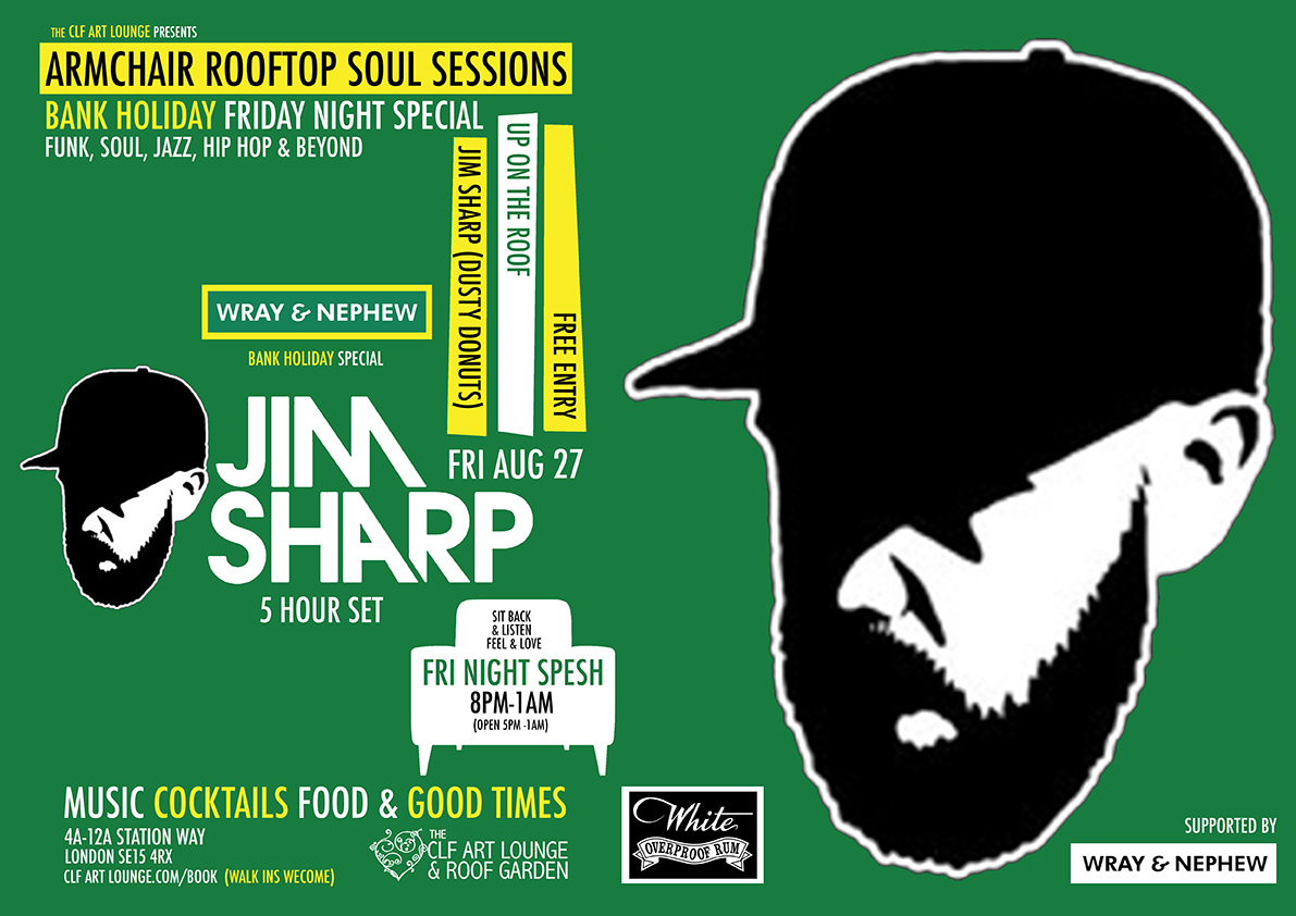 Bank Holiday Friday Night Special with Jim Sharp (Dusty Donuts), London, England, United Kingdom