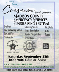 Madison County Emergency Services Fundraising Festival On Saturday September 25, 2021