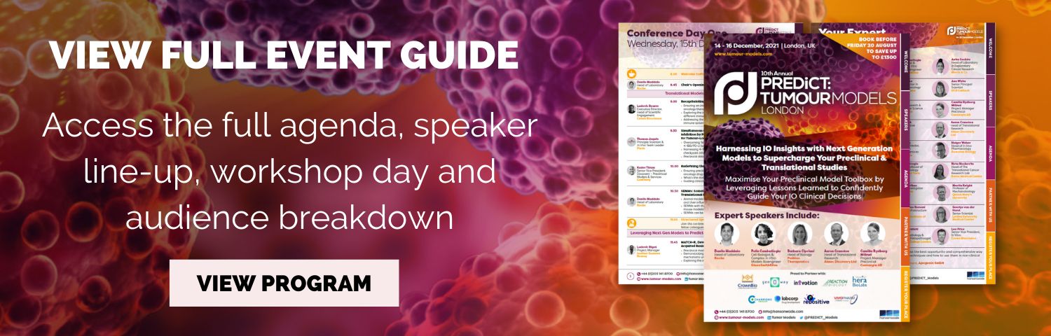 10th Tumour Models London 2021, Online Event