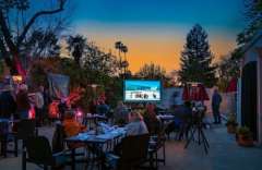 Dinner and a Movie Under the Stars