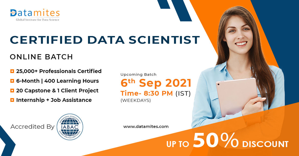 Certified Data Scientist-Online Batch, Online Event
