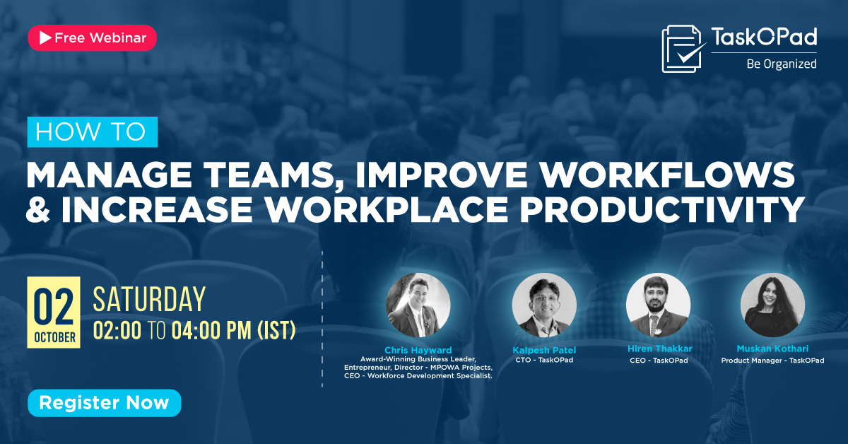 Presenting Webinar on Managing Teams and Improving Workflows, Online Event