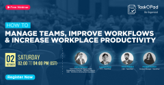 Presenting Webinar on Managing Teams and Improving Workflows
