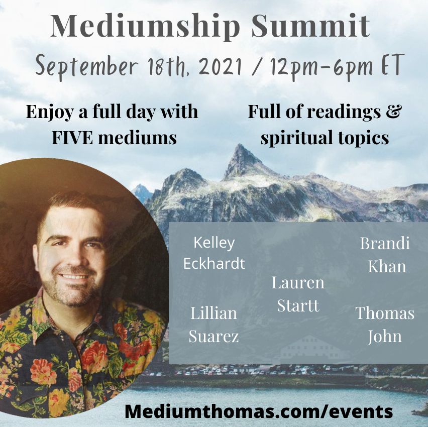 Mediumship Summit with Medium Thomas and 4 other Mediums, Online Event