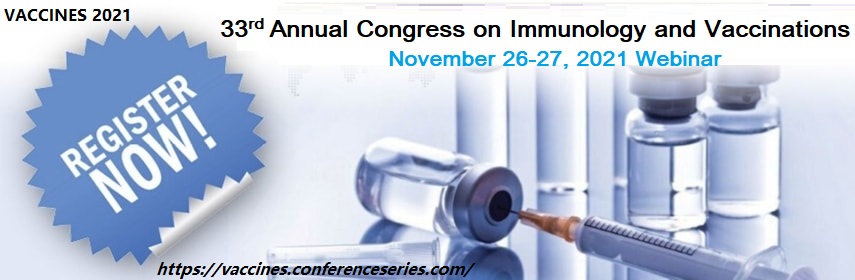 33rd Annual Congress on Immunology and Vaccinations, Online Event