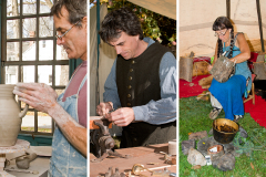Historic Trade Demonstrations: Stoneware Pottery, Gunsmithing, Bark Basket Making