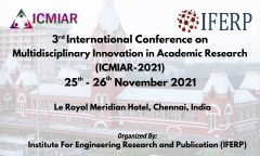3rd International Conference on Multidisciplinary Innovation in Academic Research