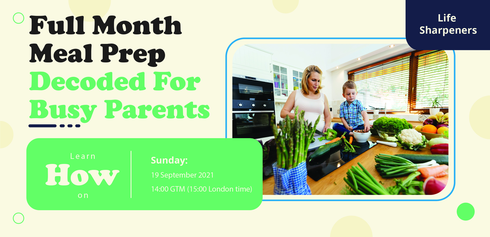 Full Month Meal Prep Decoded For Busy Parents, Online Event
