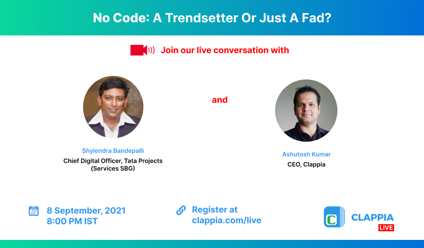 Live session] No Code: A trendsetter or just a fad, Online Event