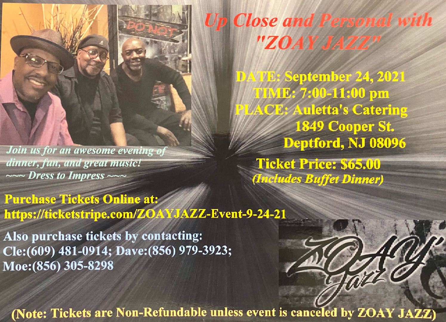 Up Close and Personal with ZOAY JAZZ, Deptford, New Jersey, United States