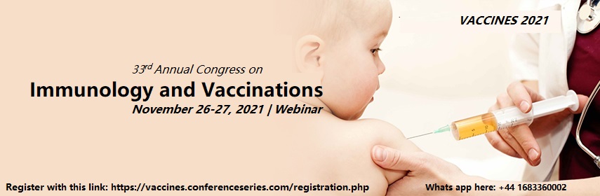 33rd Annual Congress on Immunology and Vaccinations, Online Event