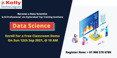 Register Now For Exclusive Data Science Free Classroom Interactive Demo Session on Sun 12th Sep 2021, @ 10 AM
