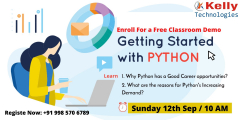 Enrol Now For Python Free Classroom Demo Session on Sun 12th Sep 2021, @ 10 AM