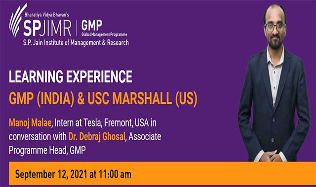 LEARNING EXPERIENCE  GMP (INDIA) & USC MARSHALL (US), Online Event