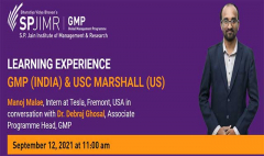 LEARNING EXPERIENCE  GMP (INDIA) & USC MARSHALL (US)