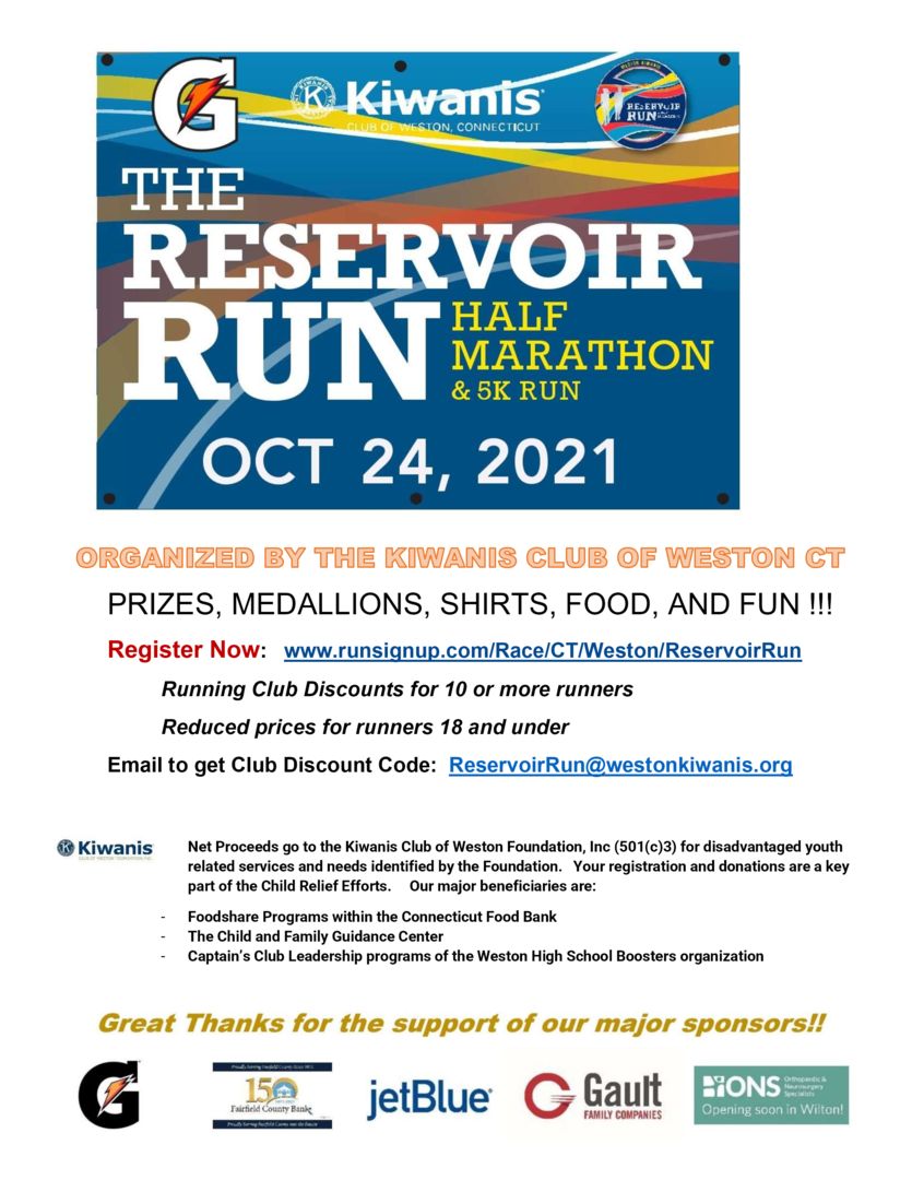 Reservoir Run Races 5K and Half Marathon, Fairfield, Connecticut, United States