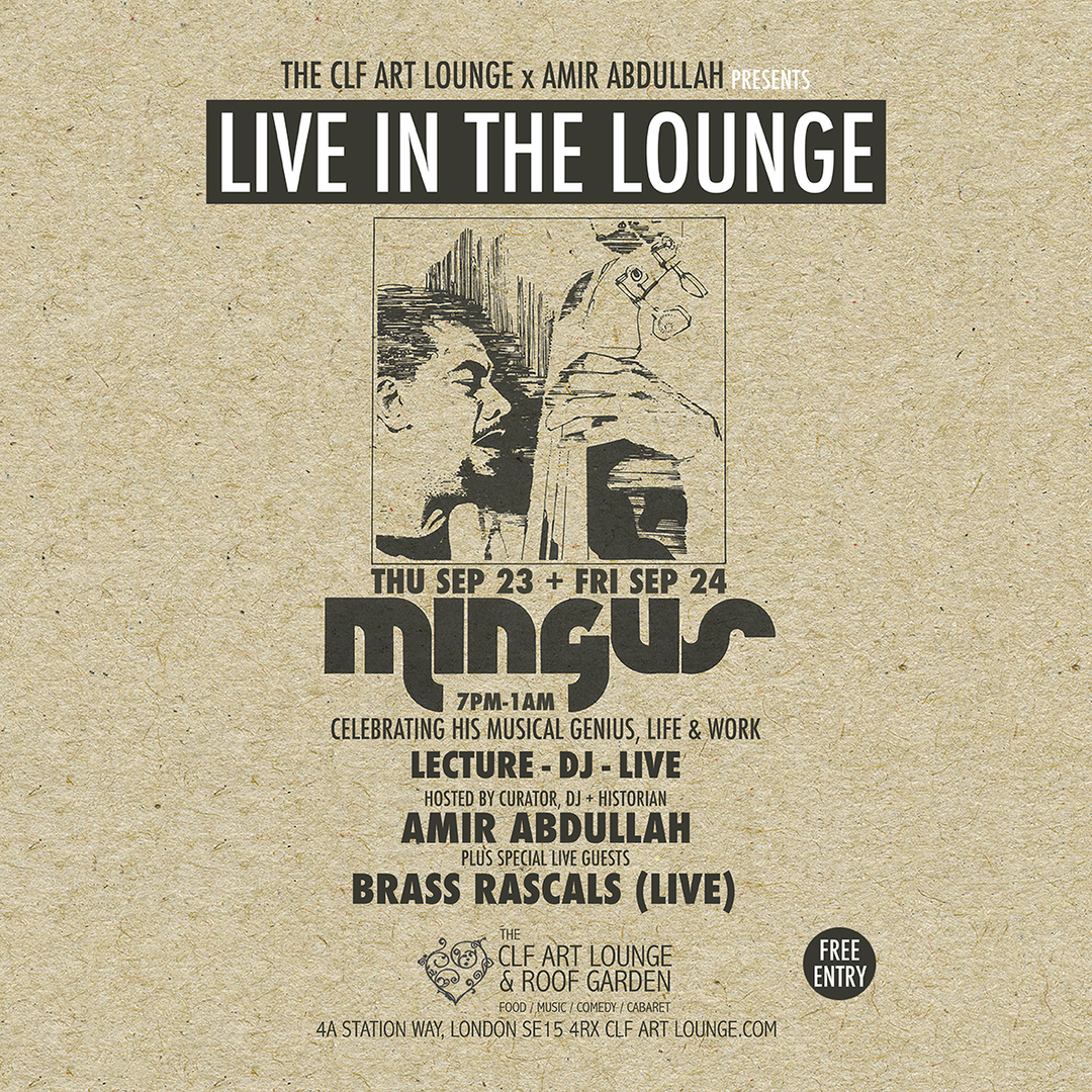 Amir Abdullah - Mingus Lecture, Album Listening and DJ Session + Brass Rascals (Live) - Part 1, London, England, United Kingdom
