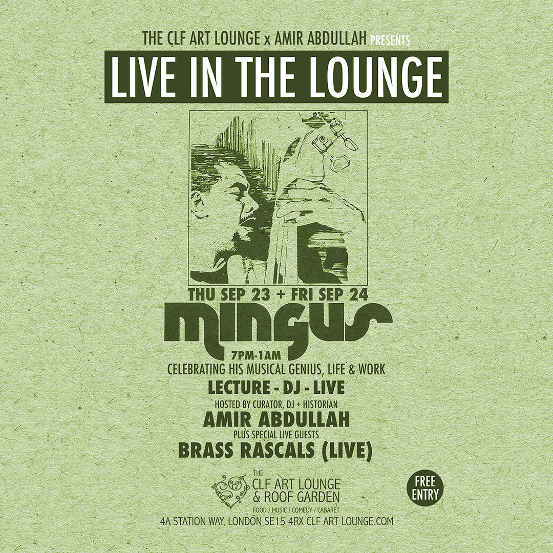 Amir Abdullah - Mingus Lecture, Album Listening and DJ Session + Brass Rascals (Live) - Part 2, London, England, United Kingdom