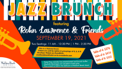 JAZZ BRUNCH featuring Rohn Lawrence & Friends, Sept 19, at Madison Beach Hotel, Madison, CT