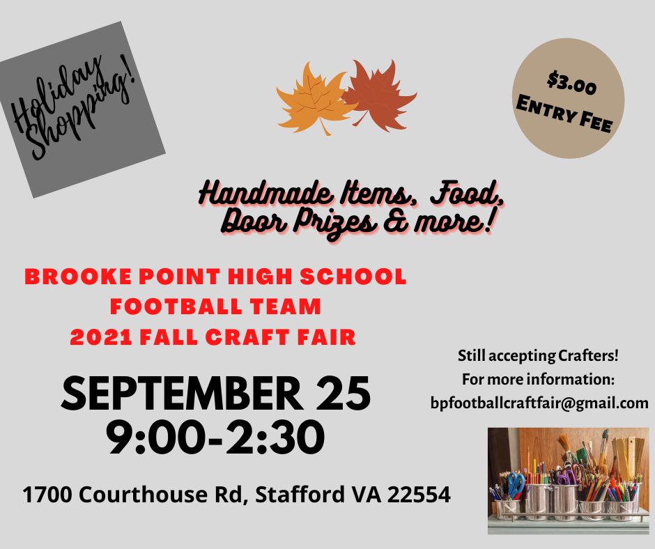 Brooke Point Fall Craft Fair, Stafford, Virginia, United States