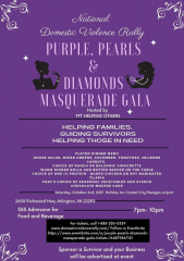 Domestic Violence Rally Purple, Pearls and Diamonds Masquerade Gala
