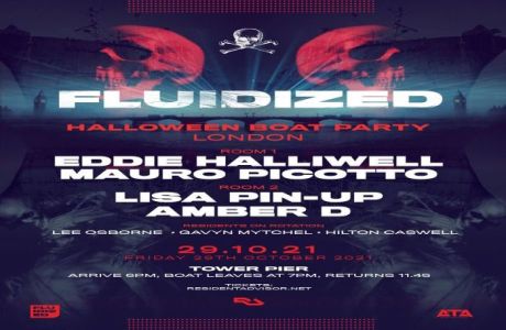 Fluidized presents Eddie Halliwell and Mauro Picotto for its Halloween Boat Party, London, England, United Kingdom